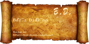 Búz Diána névjegykártya